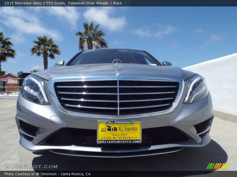 Palladium Silver Metallic / Black 2015 Mercedes-Benz S 550 Sedan