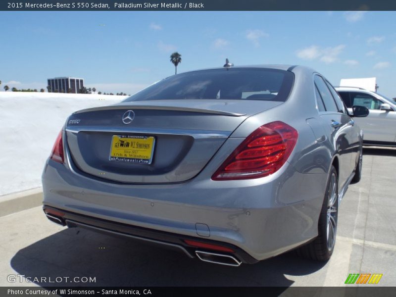 Palladium Silver Metallic / Black 2015 Mercedes-Benz S 550 Sedan