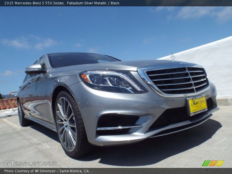 Palladium Silver Metallic / Black 2015 Mercedes-Benz S 550 Sedan