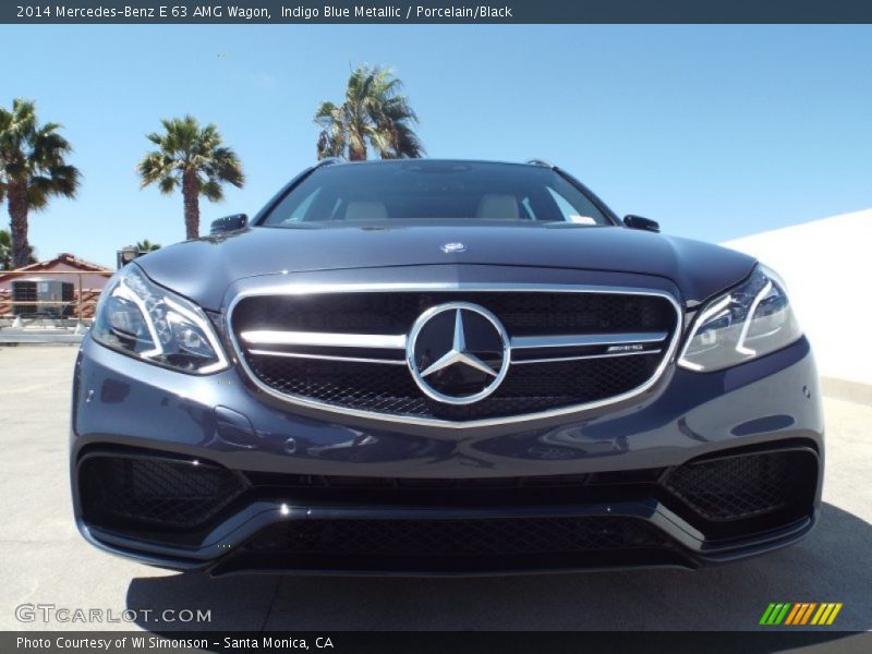 Indigo Blue Metallic / Porcelain/Black 2014 Mercedes-Benz E 63 AMG Wagon