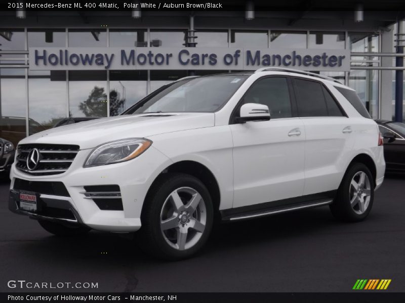 Polar White / Auburn Brown/Black 2015 Mercedes-Benz ML 400 4Matic