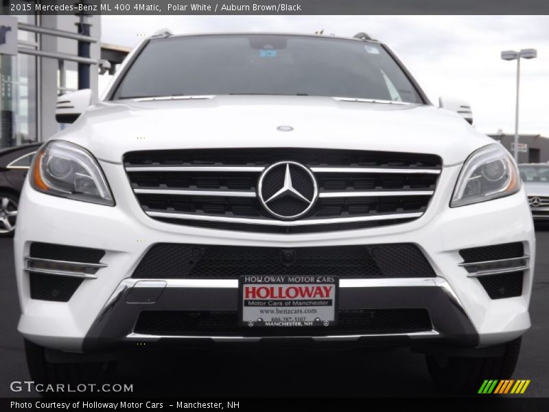 Polar White / Auburn Brown/Black 2015 Mercedes-Benz ML 400 4Matic