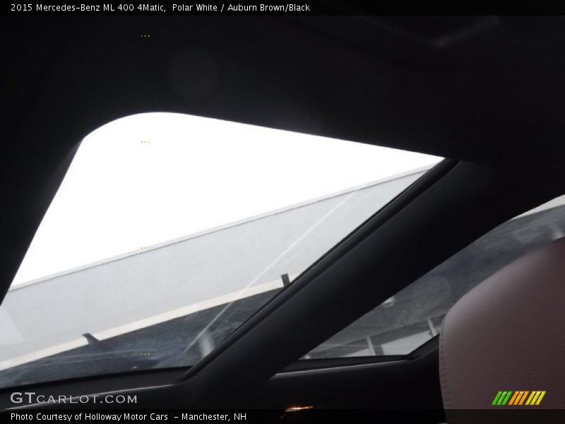 Polar White / Auburn Brown/Black 2015 Mercedes-Benz ML 400 4Matic