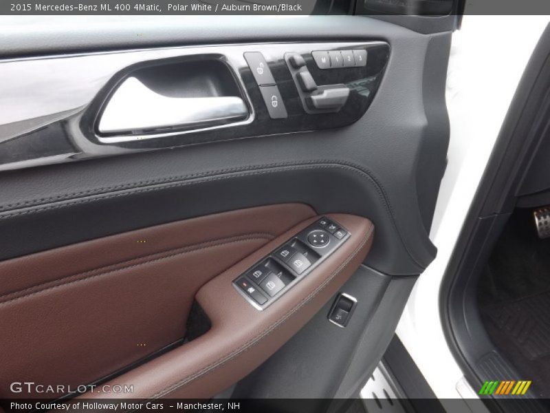 Polar White / Auburn Brown/Black 2015 Mercedes-Benz ML 400 4Matic