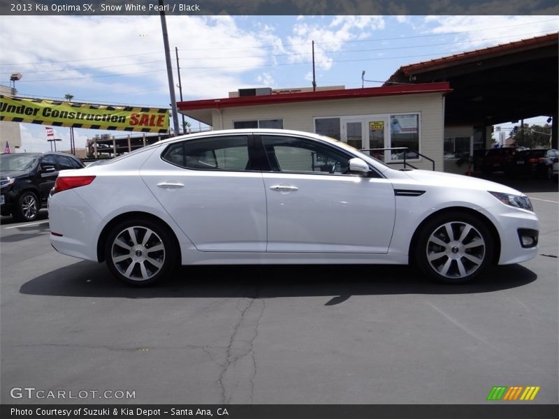 Snow White Pearl / Black 2013 Kia Optima SX