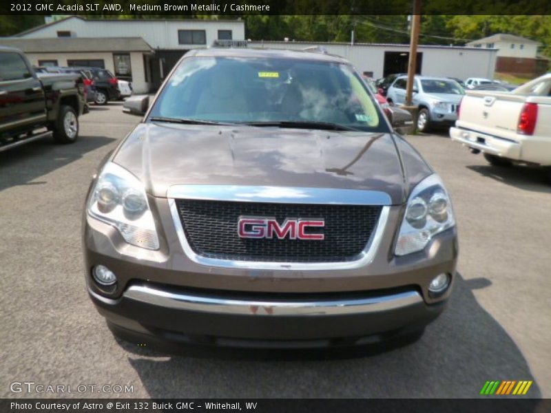 Medium Brown Metallic / Cashmere 2012 GMC Acadia SLT AWD