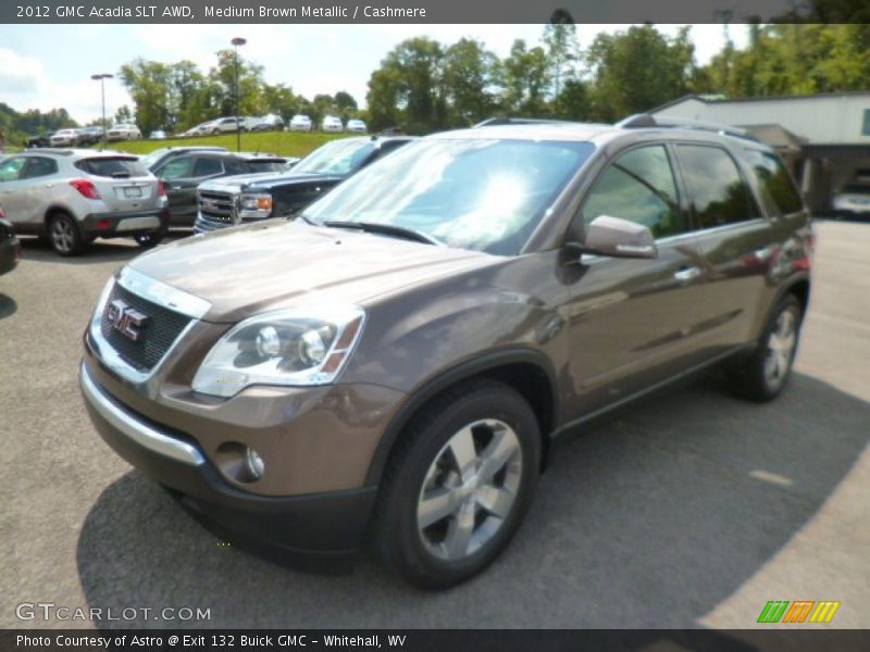 Medium Brown Metallic / Cashmere 2012 GMC Acadia SLT AWD