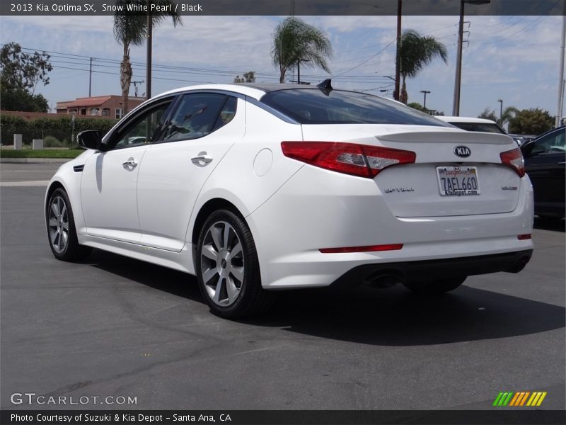 Snow White Pearl / Black 2013 Kia Optima SX