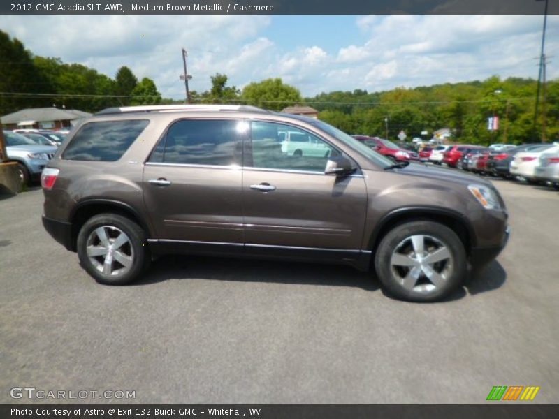 Medium Brown Metallic / Cashmere 2012 GMC Acadia SLT AWD