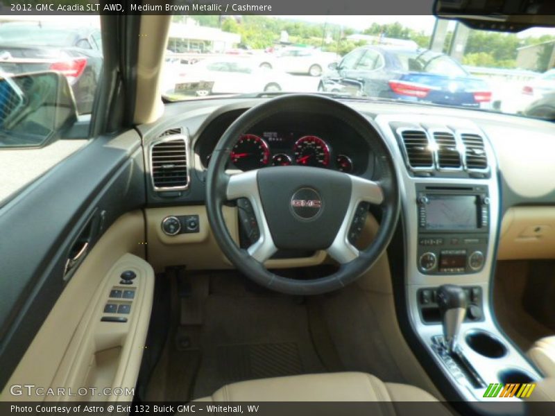 Medium Brown Metallic / Cashmere 2012 GMC Acadia SLT AWD