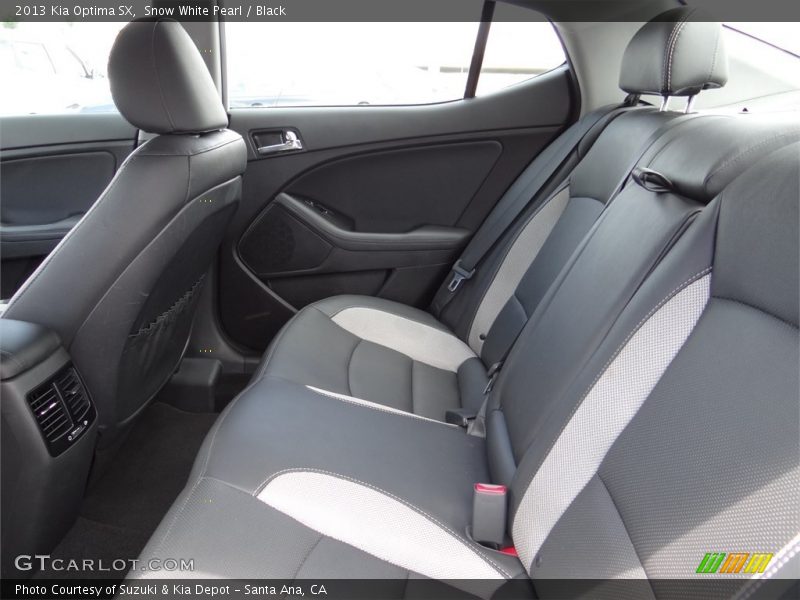 Snow White Pearl / Black 2013 Kia Optima SX