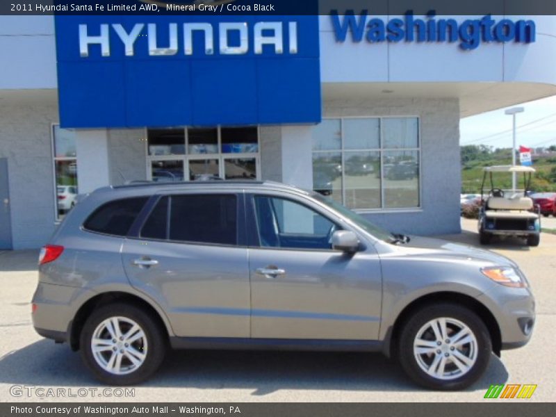 Mineral Gray / Cocoa Black 2011 Hyundai Santa Fe Limited AWD