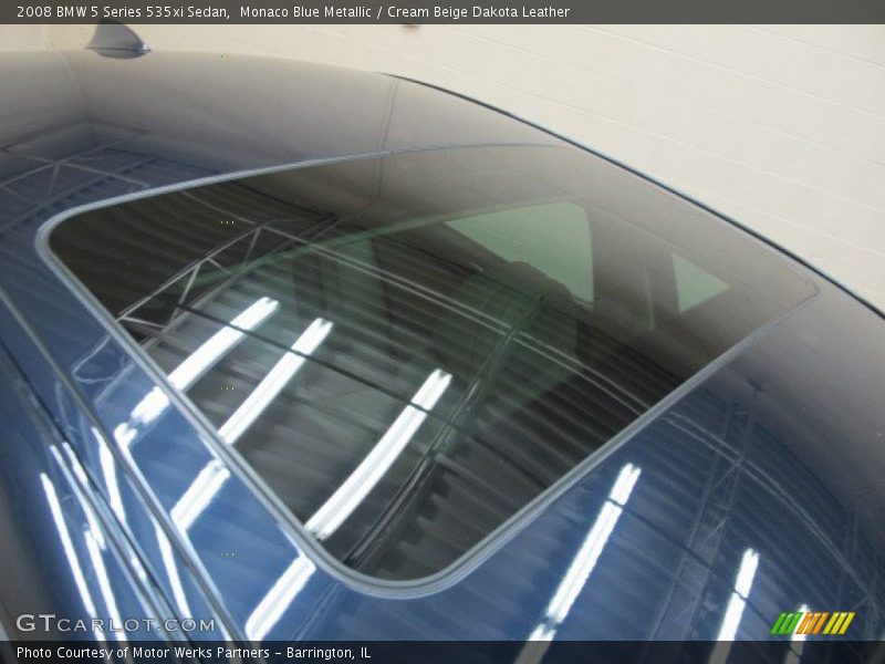 Monaco Blue Metallic / Cream Beige Dakota Leather 2008 BMW 5 Series 535xi Sedan