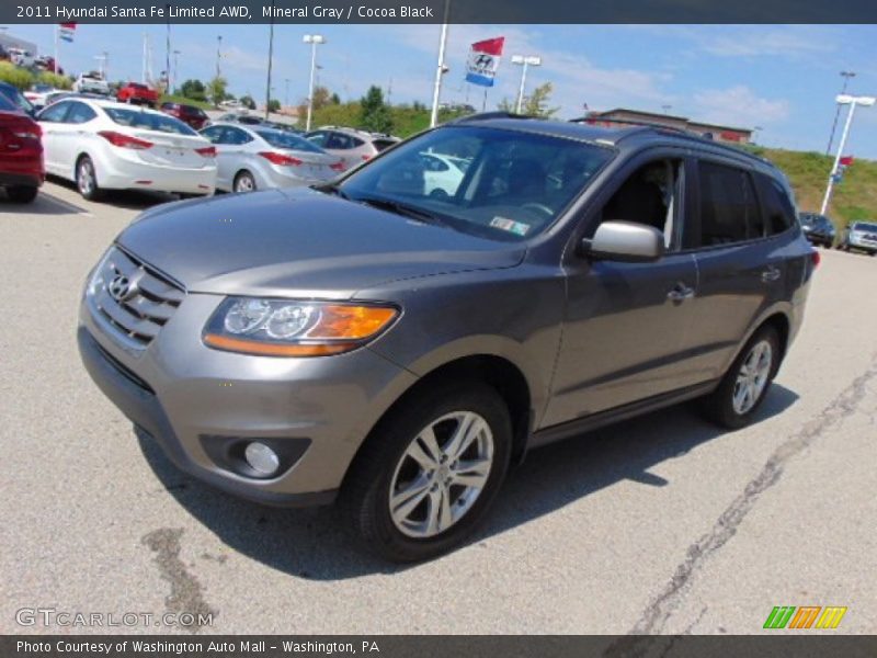 Mineral Gray / Cocoa Black 2011 Hyundai Santa Fe Limited AWD