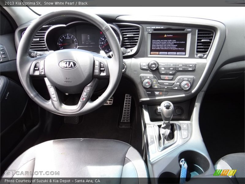 Snow White Pearl / Black 2013 Kia Optima SX