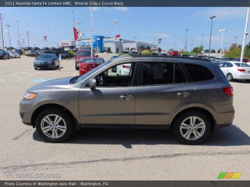 Mineral Gray / Cocoa Black 2011 Hyundai Santa Fe Limited AWD