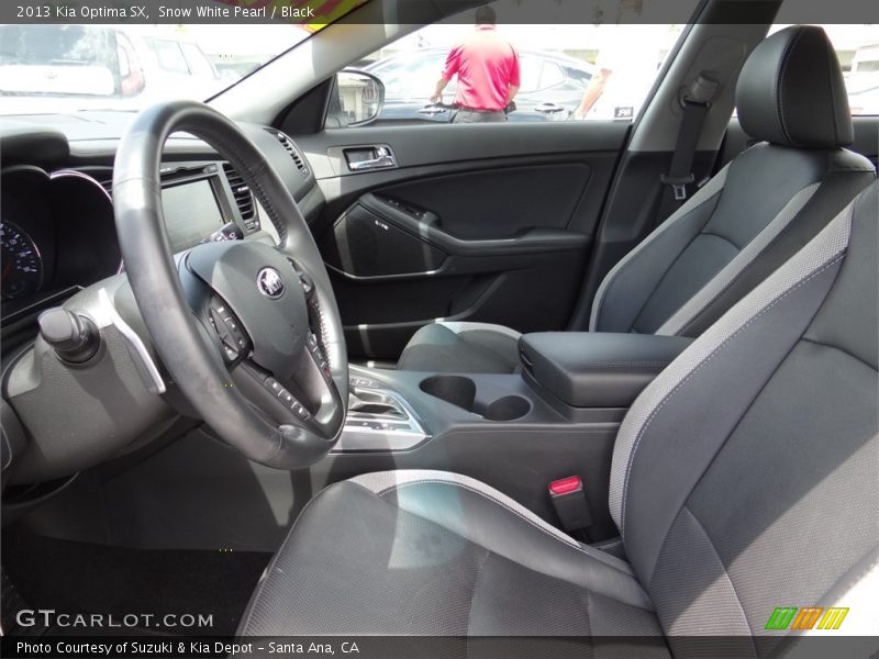 Snow White Pearl / Black 2013 Kia Optima SX