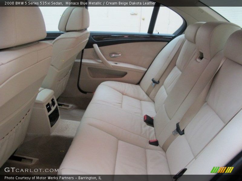 Monaco Blue Metallic / Cream Beige Dakota Leather 2008 BMW 5 Series 535xi Sedan