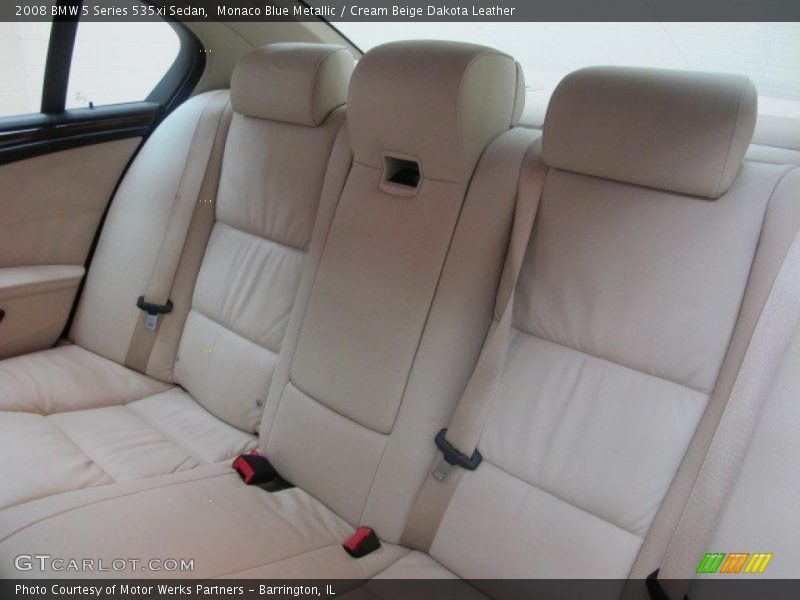 Monaco Blue Metallic / Cream Beige Dakota Leather 2008 BMW 5 Series 535xi Sedan