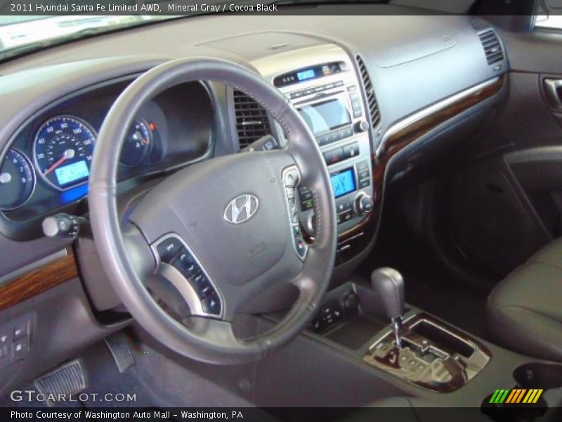 Mineral Gray / Cocoa Black 2011 Hyundai Santa Fe Limited AWD
