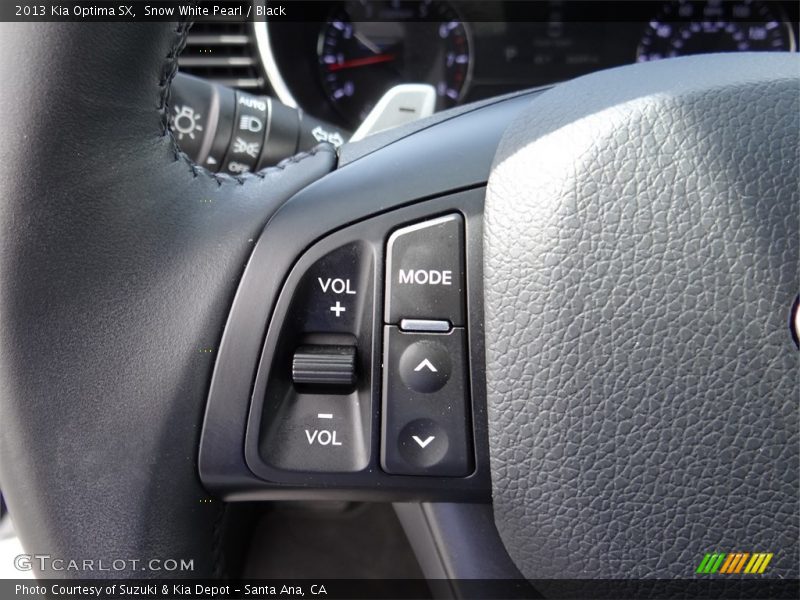Snow White Pearl / Black 2013 Kia Optima SX
