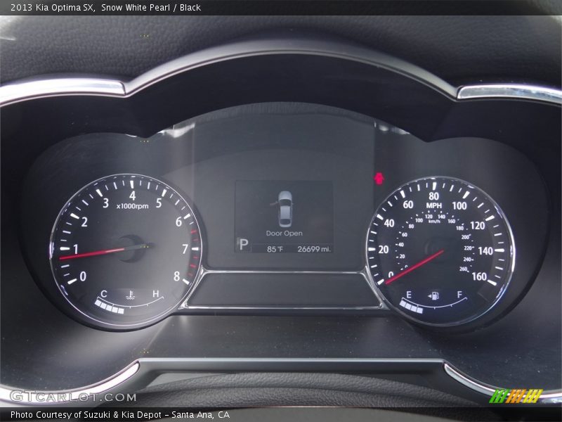 Snow White Pearl / Black 2013 Kia Optima SX