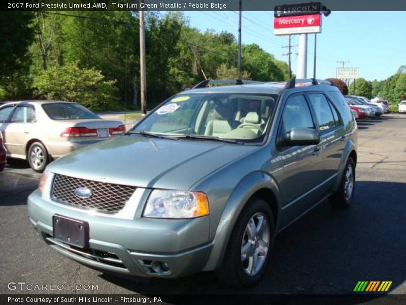 Titanium Green Metallic / Pebble Beige 2007 Ford Freestyle Limited AWD