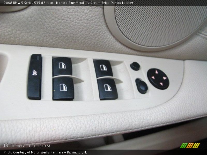 Monaco Blue Metallic / Cream Beige Dakota Leather 2008 BMW 5 Series 535xi Sedan