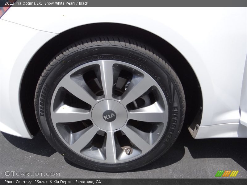 Snow White Pearl / Black 2013 Kia Optima SX