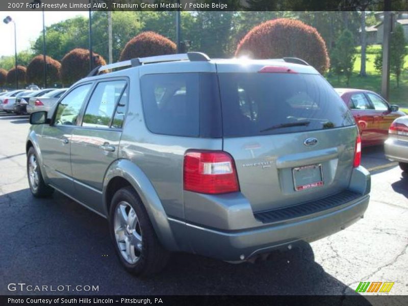 Titanium Green Metallic / Pebble Beige 2007 Ford Freestyle Limited AWD