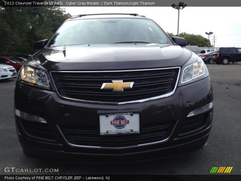 Cyber Gray Metallic / Dark Titanium/Light Titanium 2013 Chevrolet Traverse LS AWD