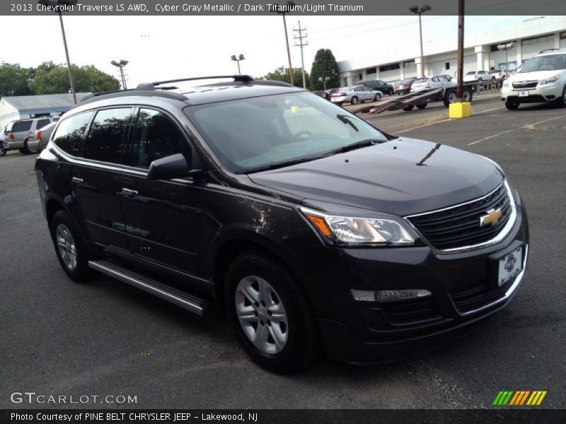 Cyber Gray Metallic / Dark Titanium/Light Titanium 2013 Chevrolet Traverse LS AWD