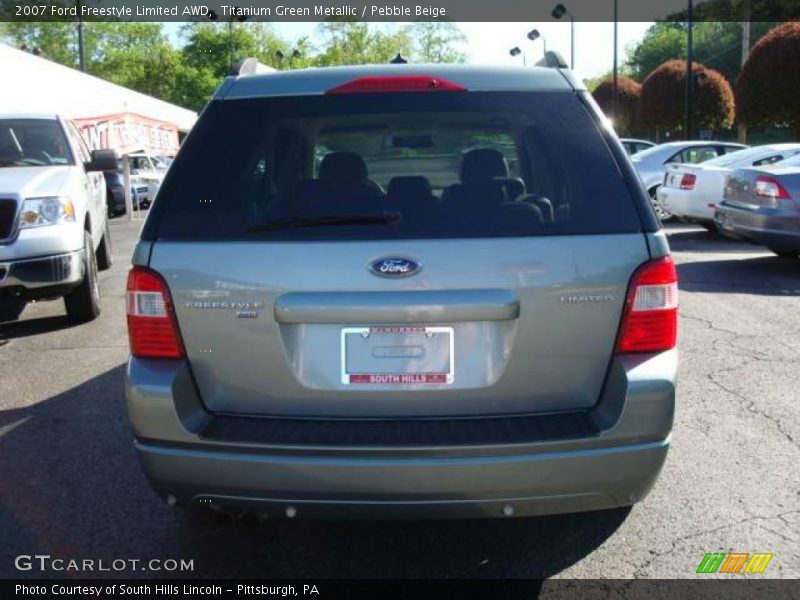 Titanium Green Metallic / Pebble Beige 2007 Ford Freestyle Limited AWD