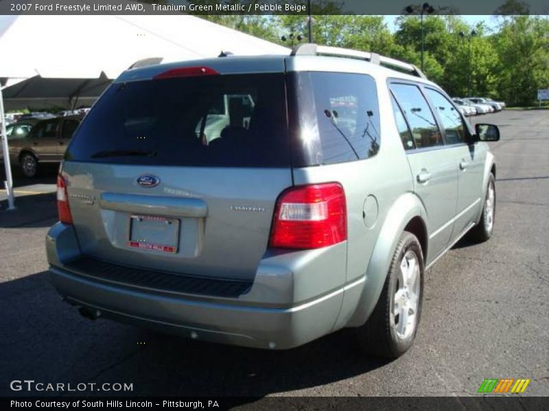 Titanium Green Metallic / Pebble Beige 2007 Ford Freestyle Limited AWD