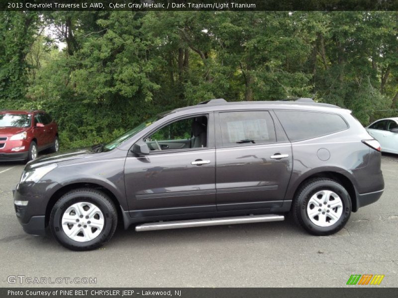 Cyber Gray Metallic / Dark Titanium/Light Titanium 2013 Chevrolet Traverse LS AWD