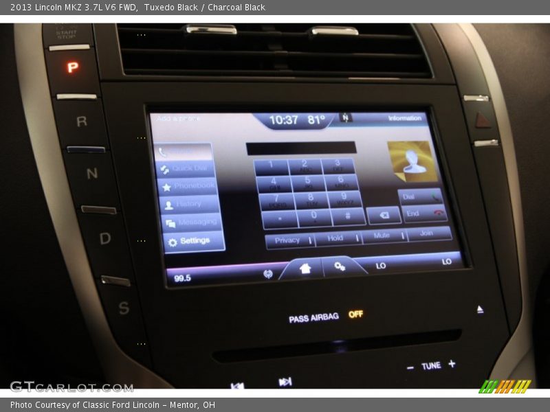 Tuxedo Black / Charcoal Black 2013 Lincoln MKZ 3.7L V6 FWD