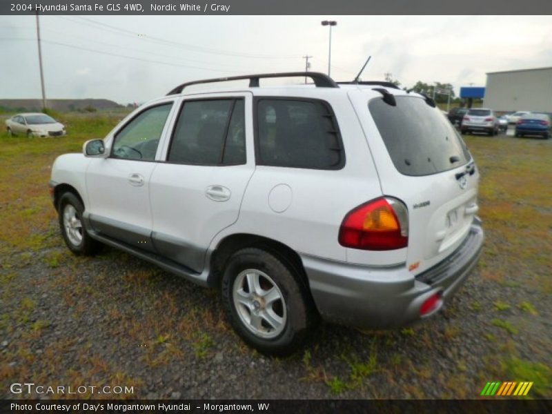 Nordic White / Gray 2004 Hyundai Santa Fe GLS 4WD
