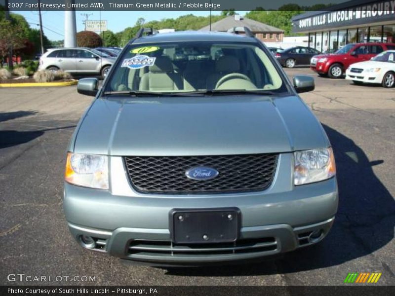 Titanium Green Metallic / Pebble Beige 2007 Ford Freestyle Limited AWD