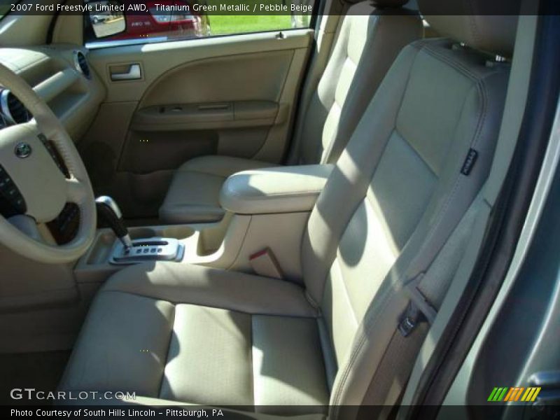 Titanium Green Metallic / Pebble Beige 2007 Ford Freestyle Limited AWD