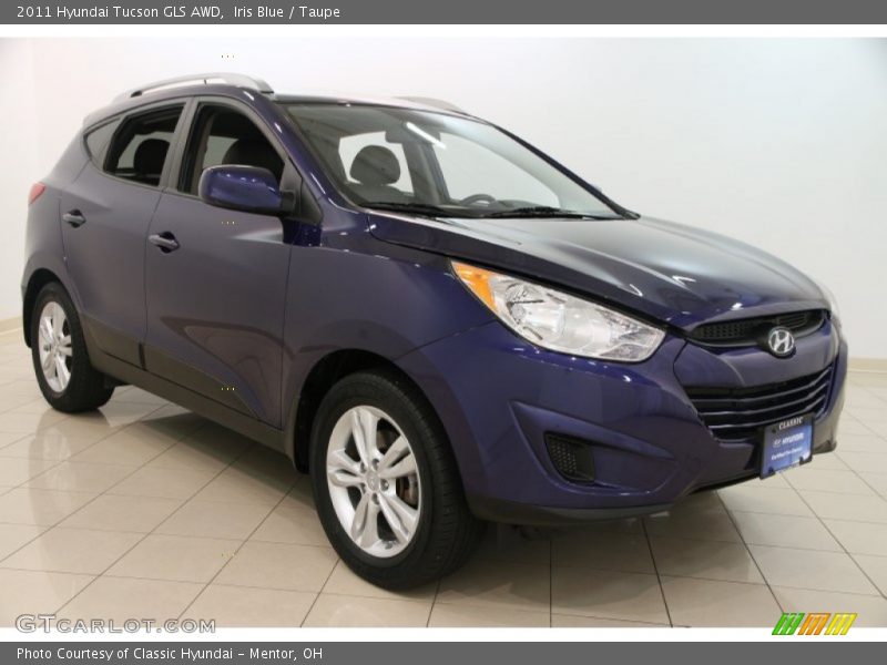 Iris Blue / Taupe 2011 Hyundai Tucson GLS AWD