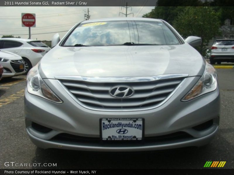 Radiant Silver / Gray 2011 Hyundai Sonata GLS