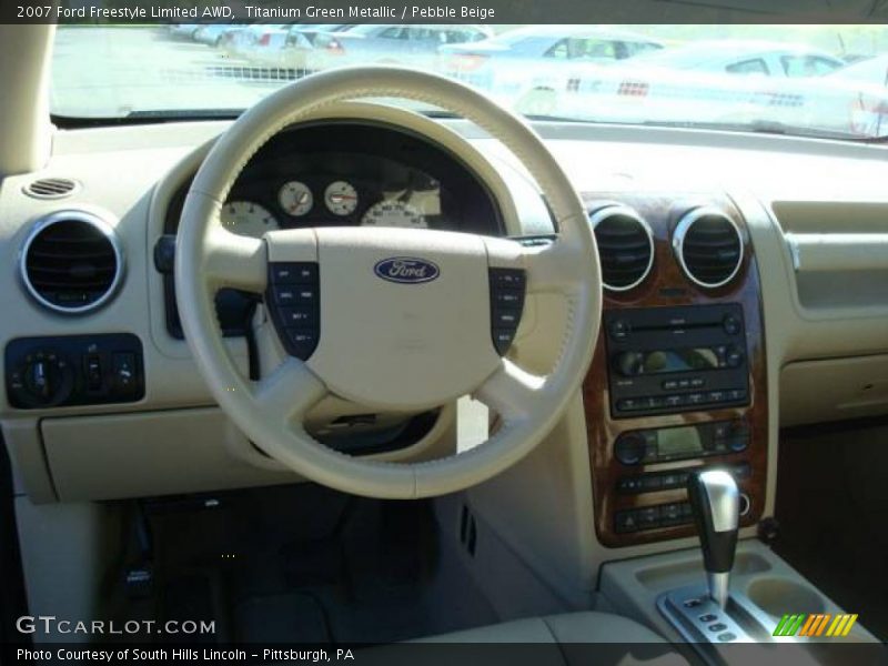 Titanium Green Metallic / Pebble Beige 2007 Ford Freestyle Limited AWD