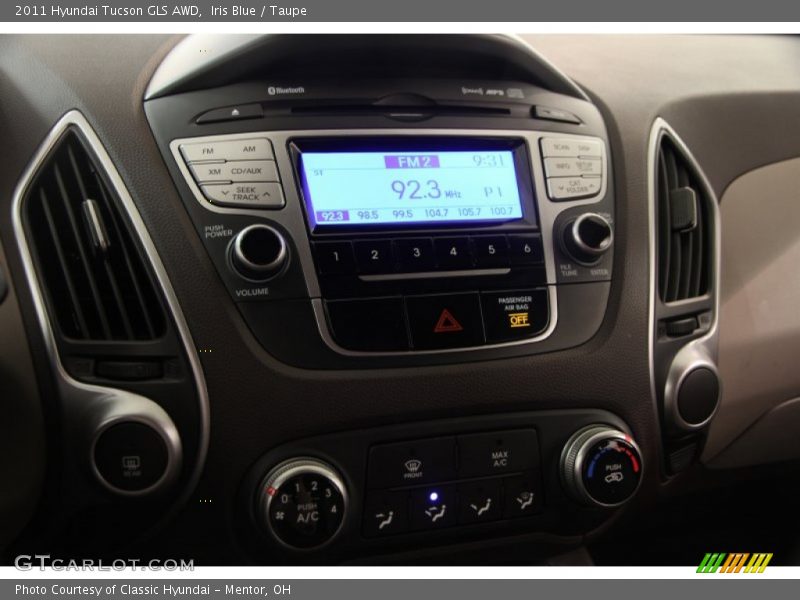 Iris Blue / Taupe 2011 Hyundai Tucson GLS AWD