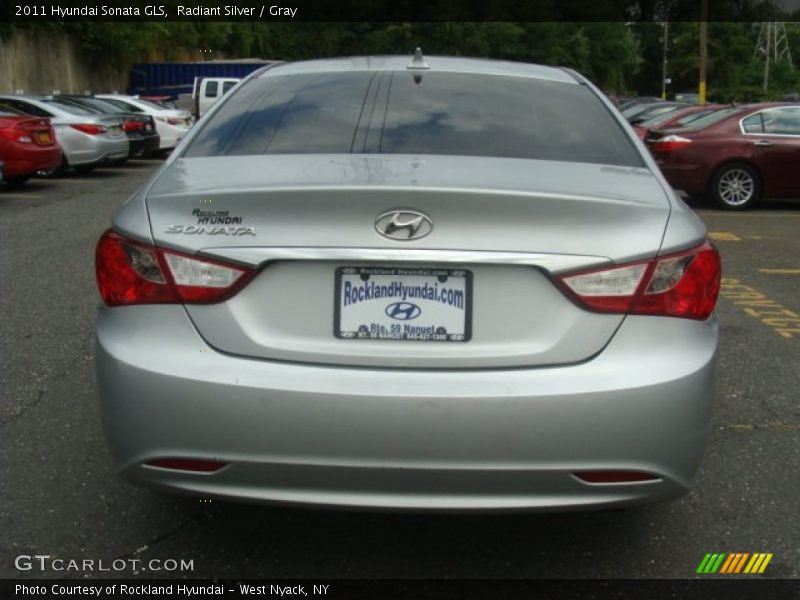 Radiant Silver / Gray 2011 Hyundai Sonata GLS
