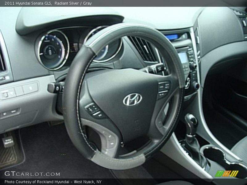 Radiant Silver / Gray 2011 Hyundai Sonata GLS