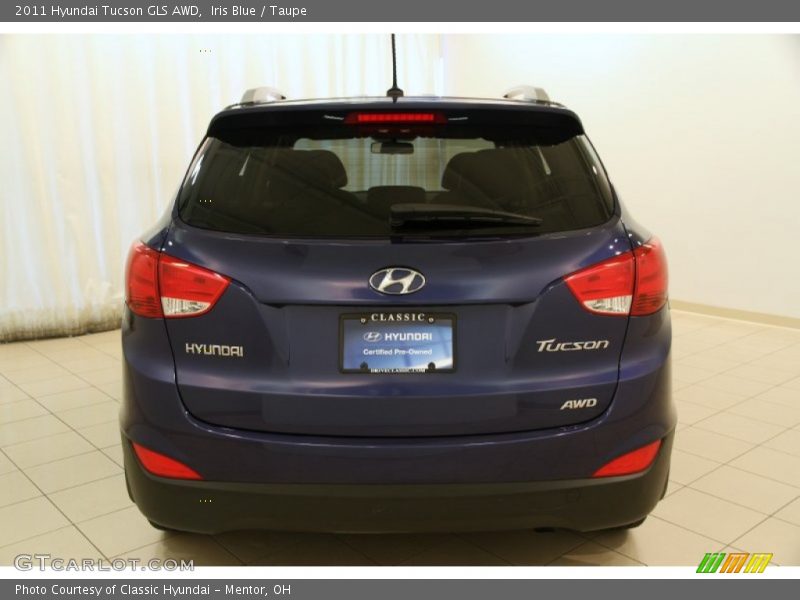 Iris Blue / Taupe 2011 Hyundai Tucson GLS AWD