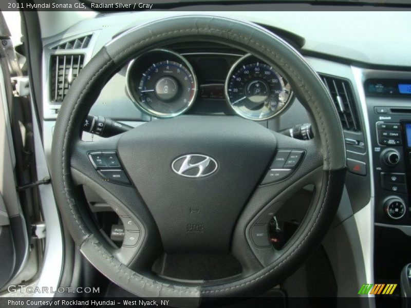 Radiant Silver / Gray 2011 Hyundai Sonata GLS