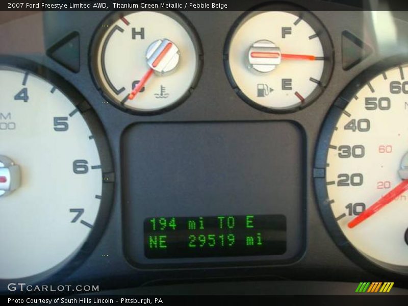 Titanium Green Metallic / Pebble Beige 2007 Ford Freestyle Limited AWD