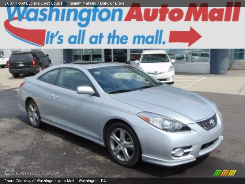Titanium Metallic / Dark Charcoal 2007 Toyota Solara Sport Coupe