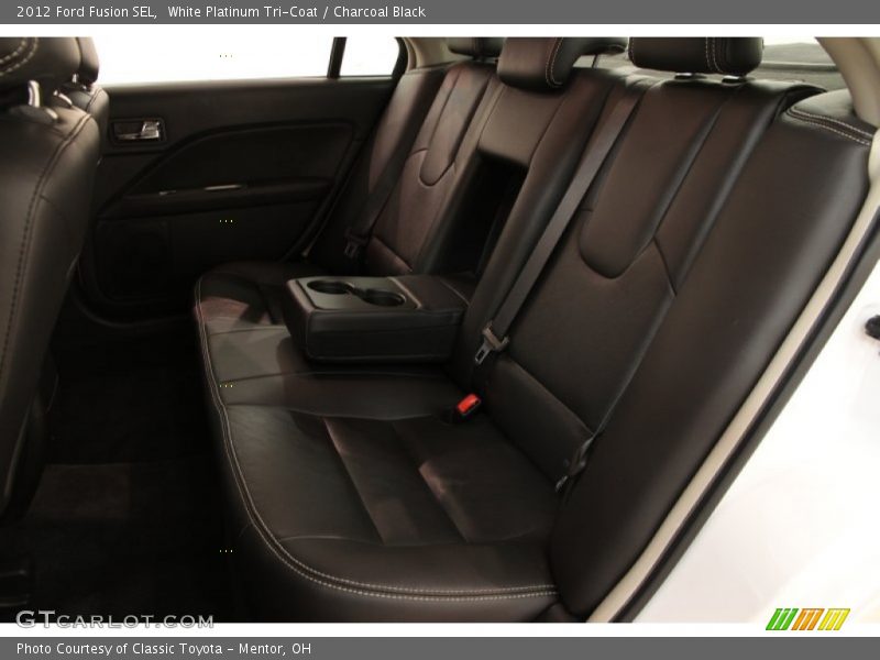 White Platinum Tri-Coat / Charcoal Black 2012 Ford Fusion SEL
